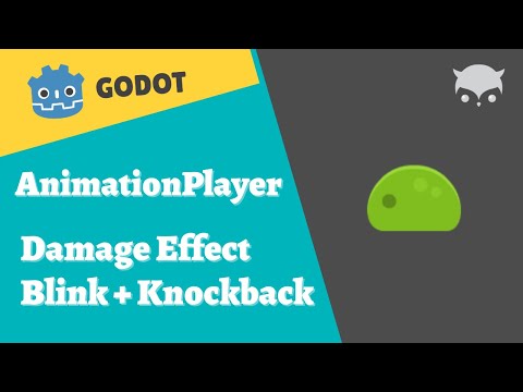 Godot Damage Effect using AnimationPlayer