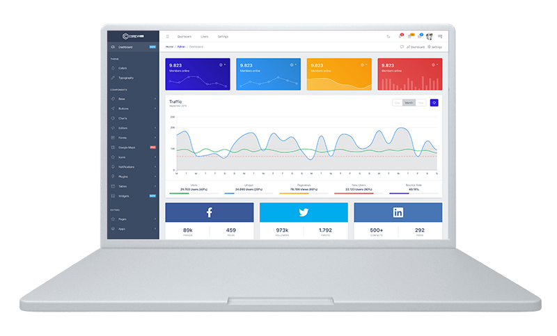 CoreUI Pro Bootstrap Admin Template