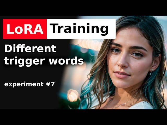 Stable Diffusion LoRA training experiment different trigger words part 7