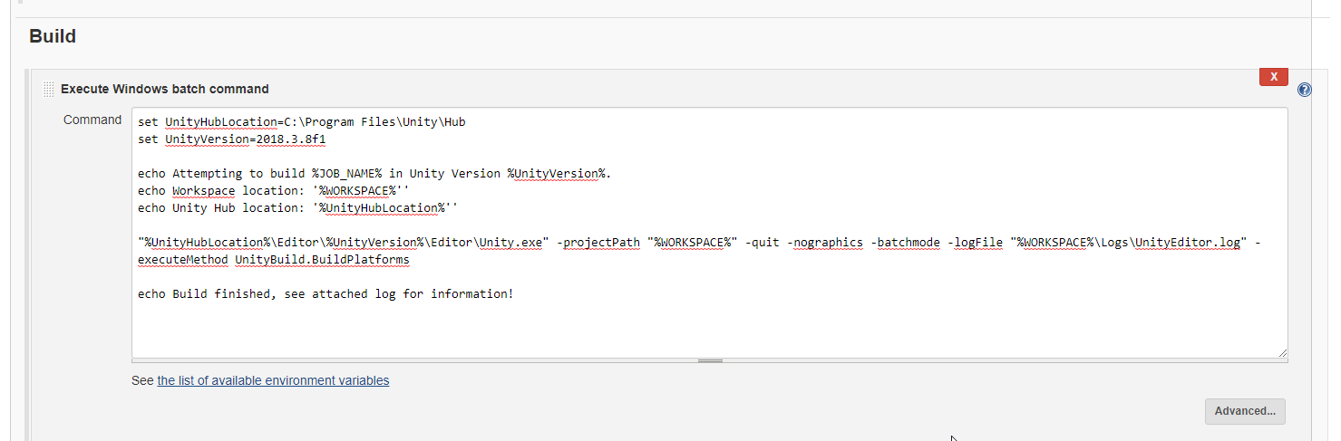 Jenkins Batch File