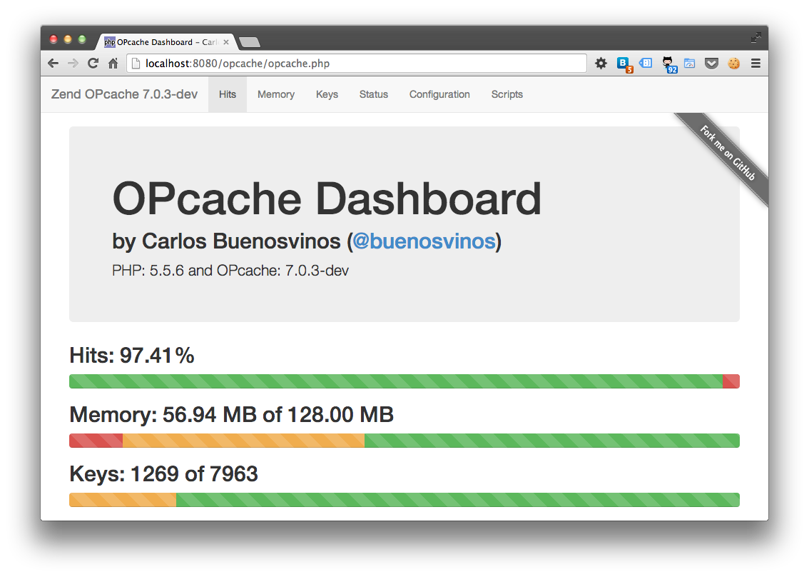 opcache dashboard