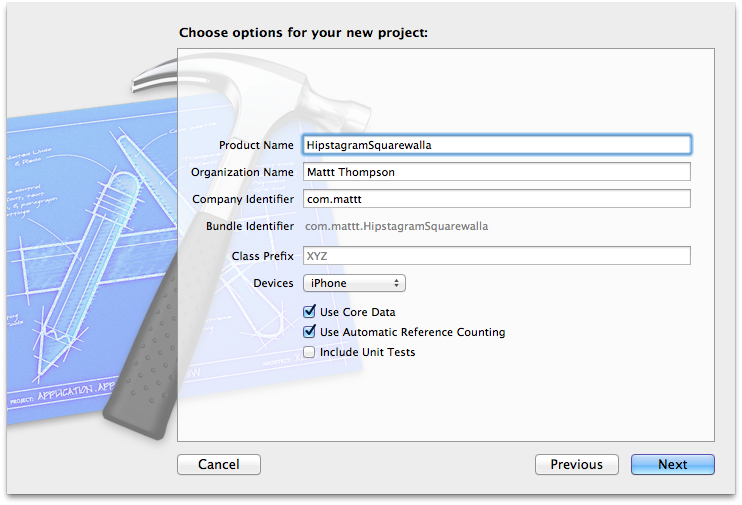 Xcode Project Template Screenshot 2