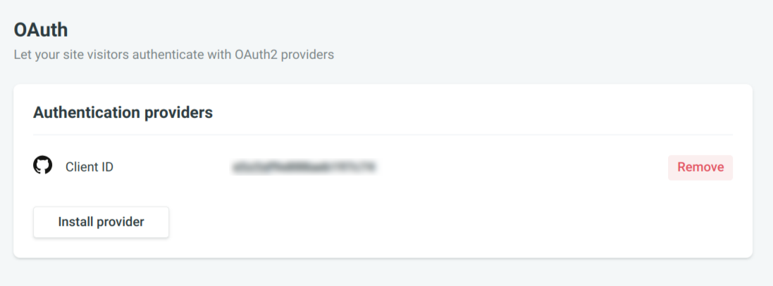 github's Oauth