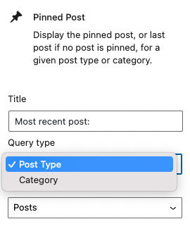 Block options