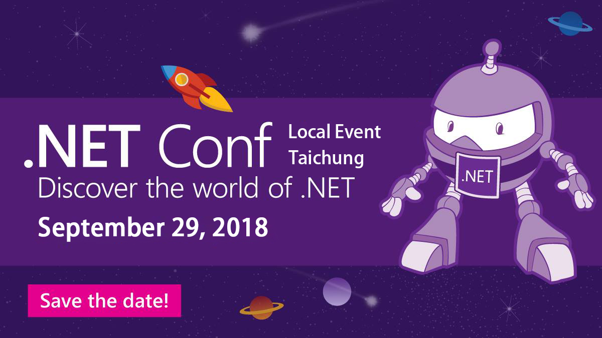 .NET Conf 2018 Local Event Taichung Logo