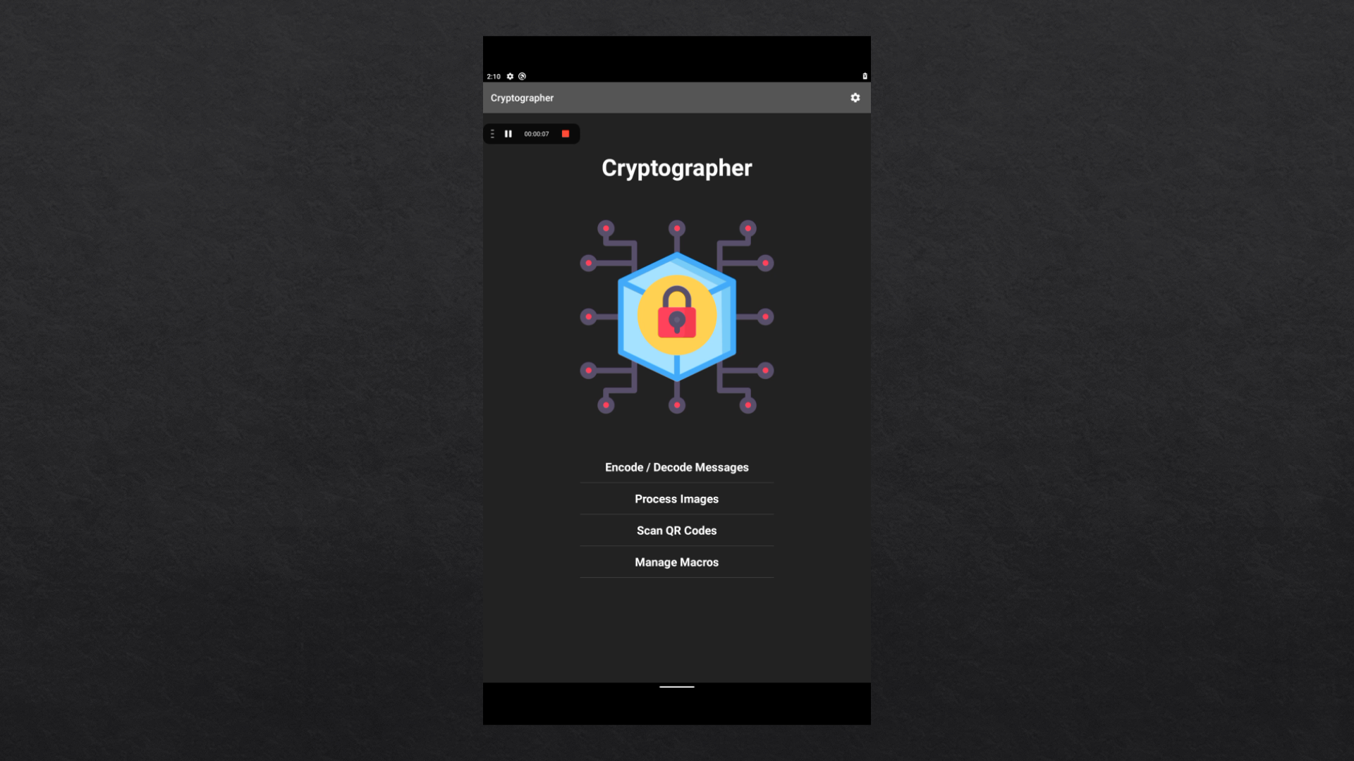 Cryptographer Video Report