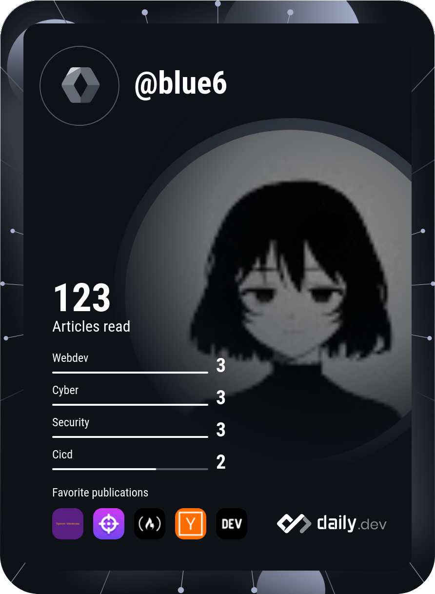 BLUE's Dev Card