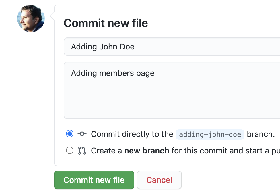 Commit New File