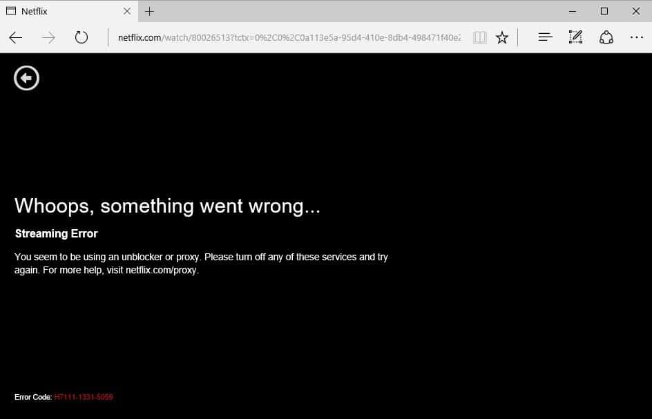 Netflix Error Playback