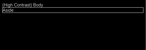 High Contrast example