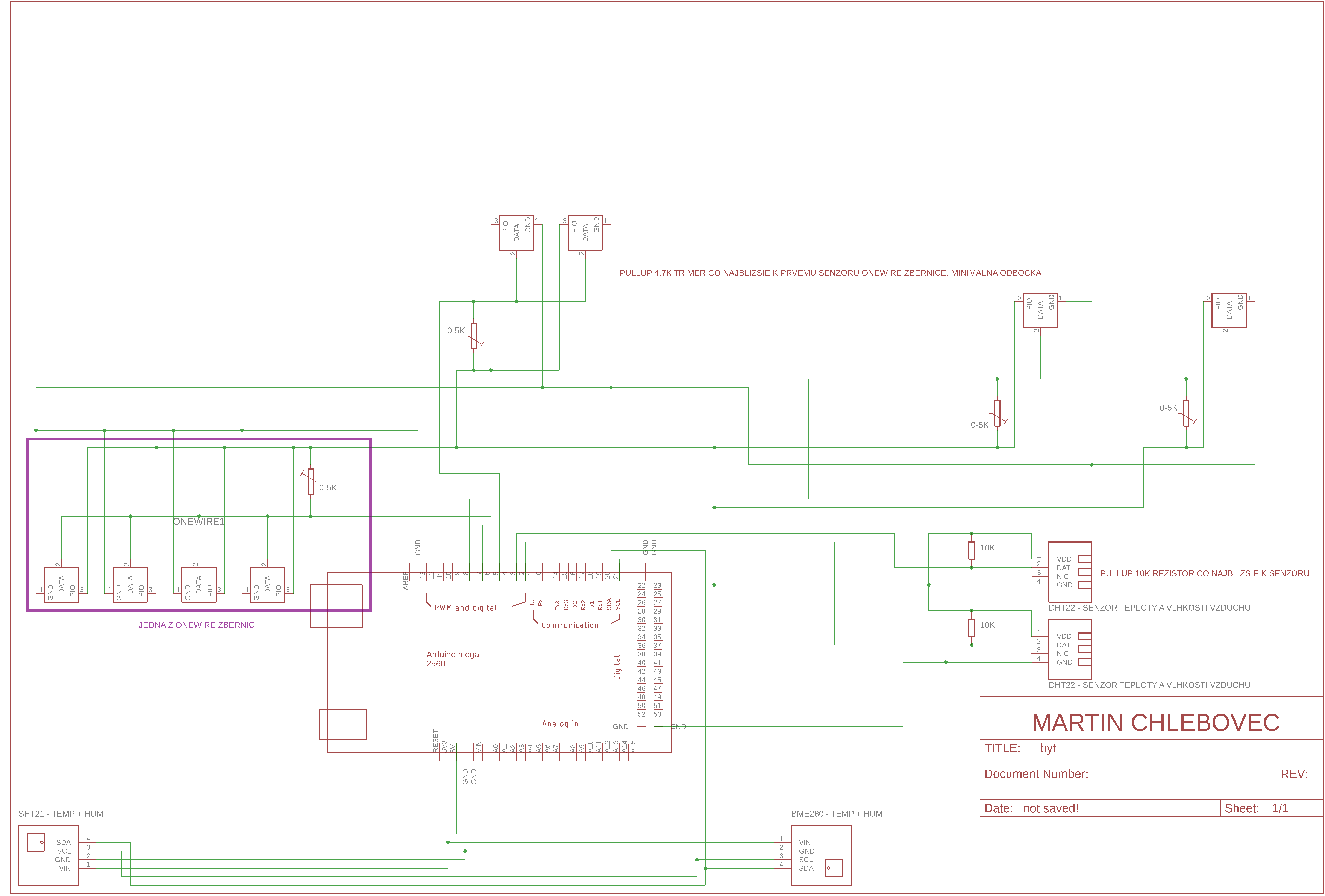 MODUL 1 - BYT - Schéma zapojenia pre Arduino