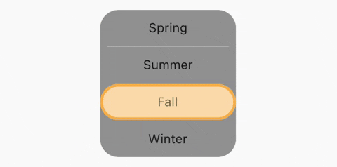 Vertical toggle switch with active border