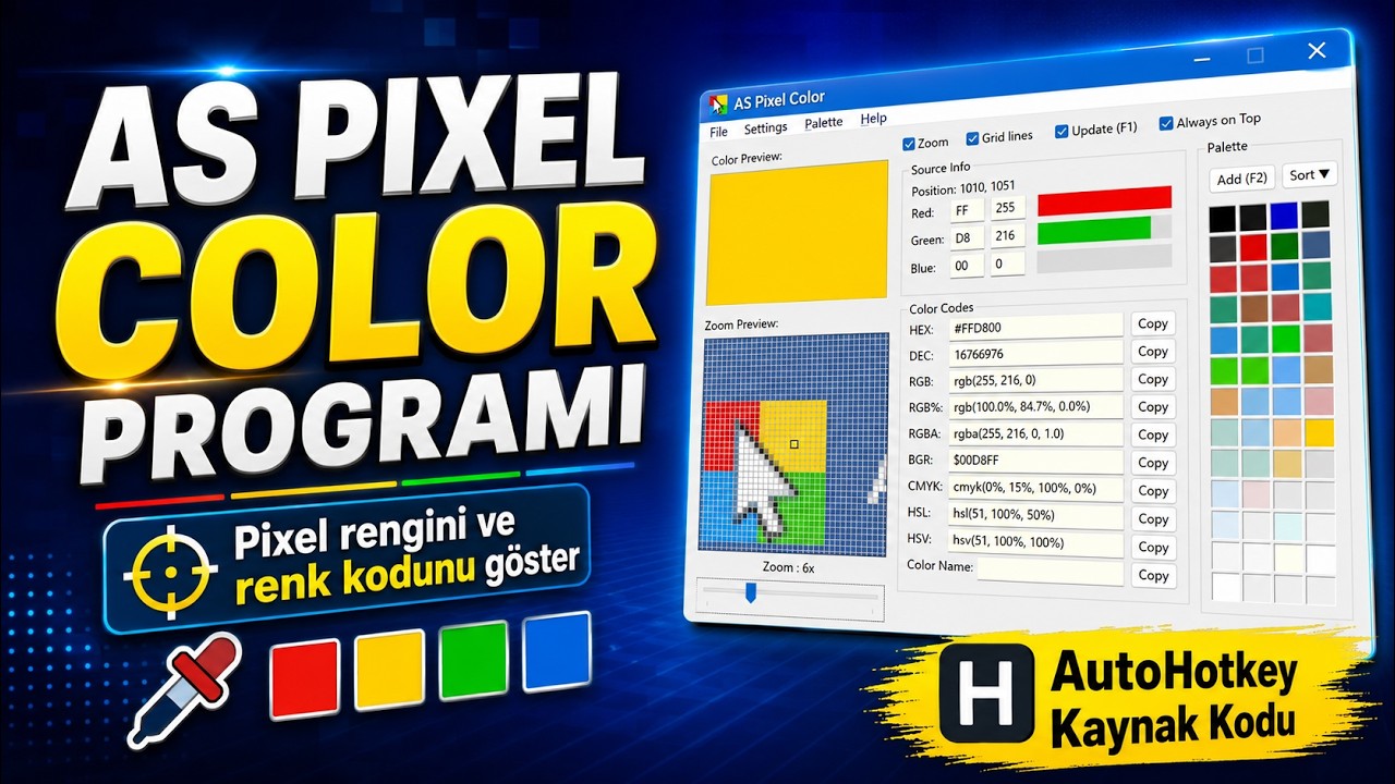 AS Pixel Color - YouTube Demo