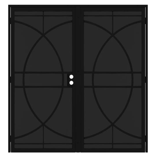 reliabilt-rio-72-in-x-81-in-black-steel-surface-mount-double-security-door-with-black-screen-9183705-1