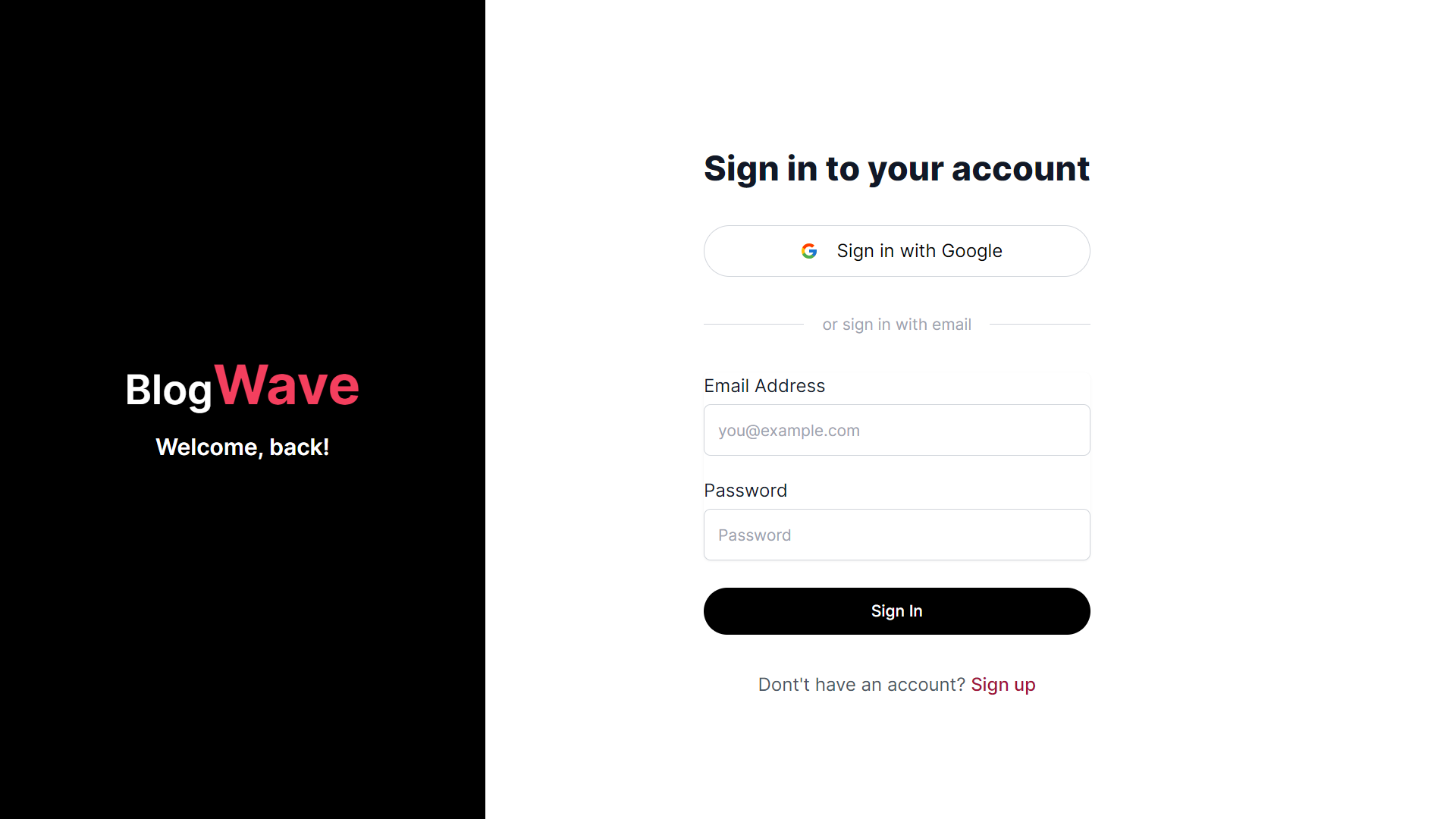 Sign-in Page