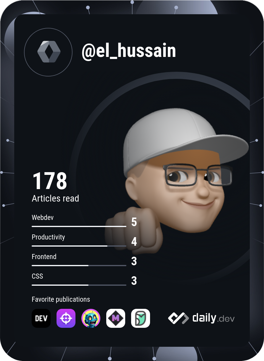 Hussaini Suleiman's Dev Card