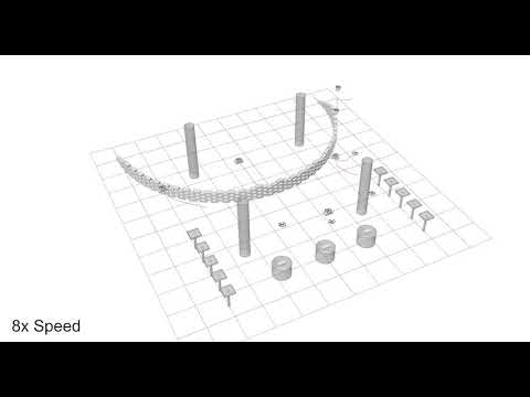 Video thumbnail of multi-drone simulation