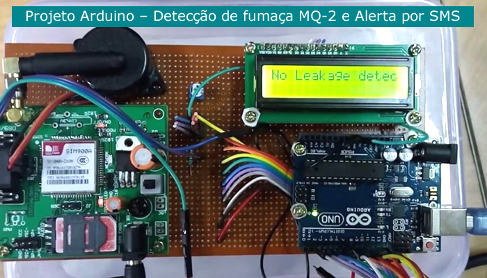 Crie um sistema de detecção de fumaça usando o sensor de gás MQ-2