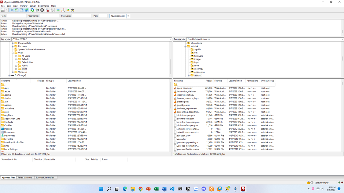 FileZilla demo