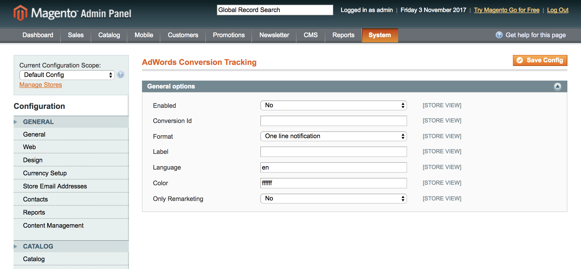 AdWords Conversion