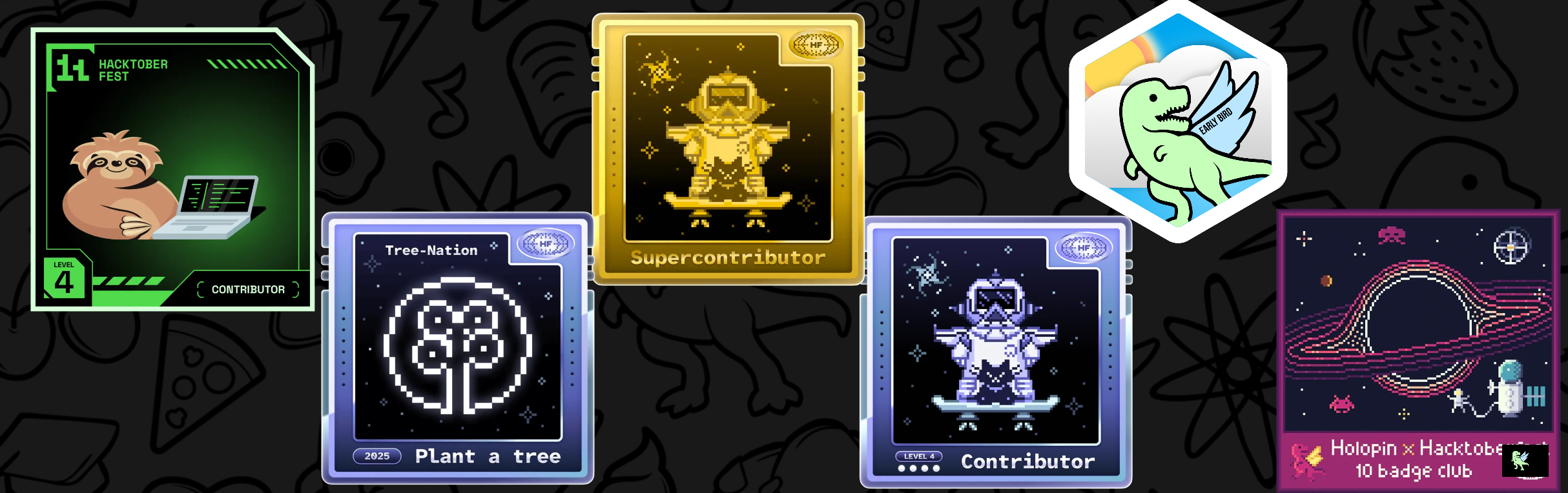 An image of @oik17's Holopin badges, which is a link to view their full Holopin profile