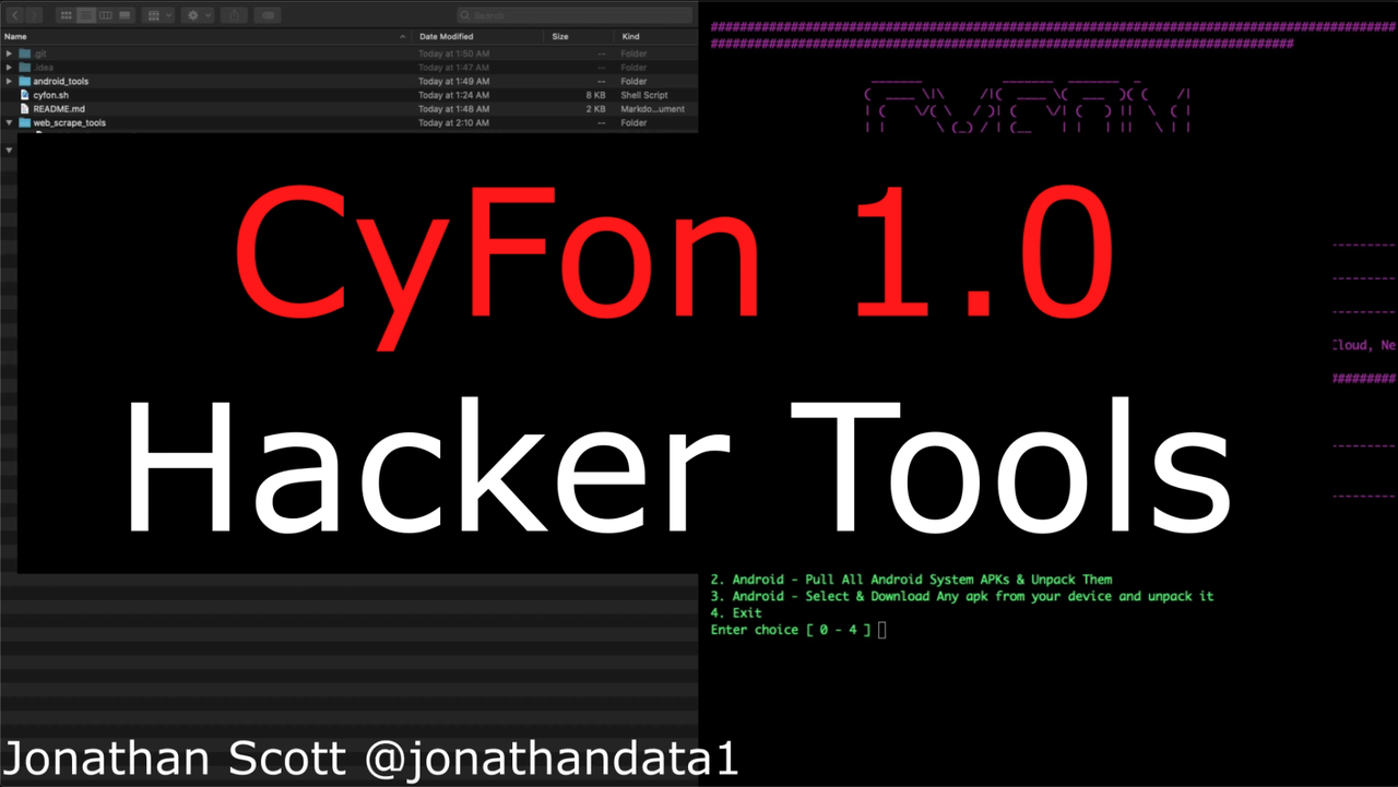 CyFon 1.0 - Hacking Tools, Bug Bounty Tools, Android, Web Recon Tools