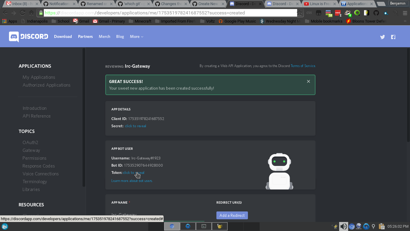 New Bot Page