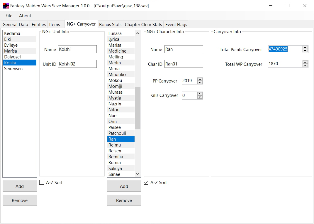 1.0.0 NG+ Carryover Editor