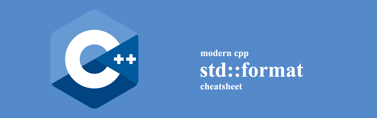 std::format cheatsheet