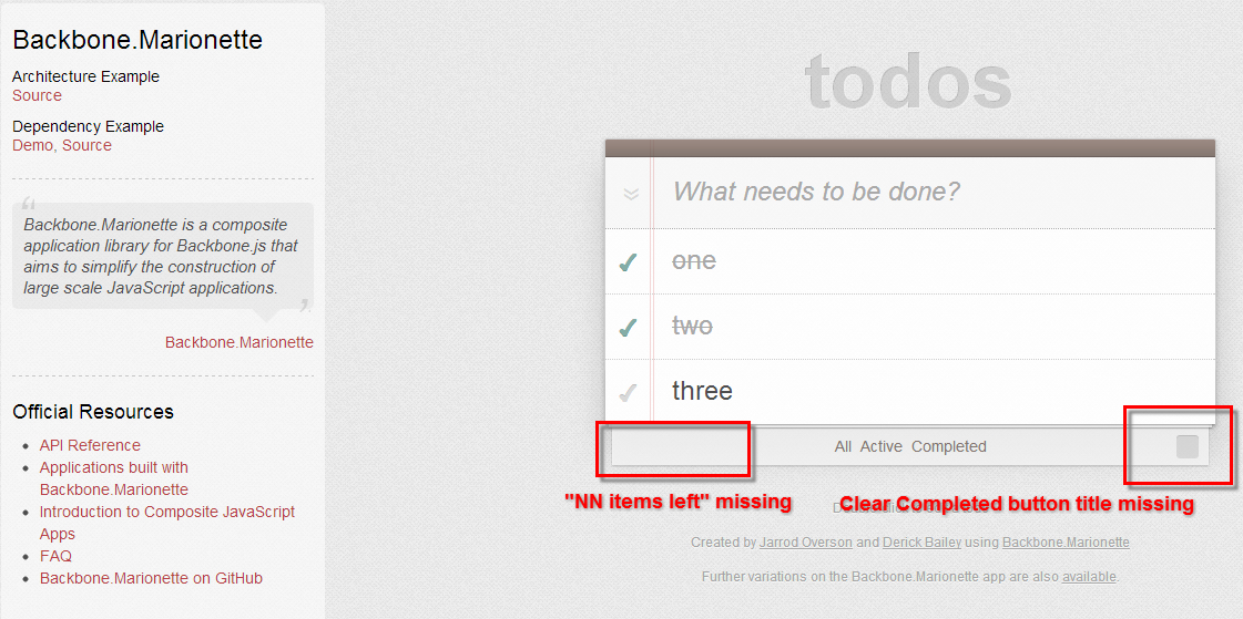 backbone marionette todomvc