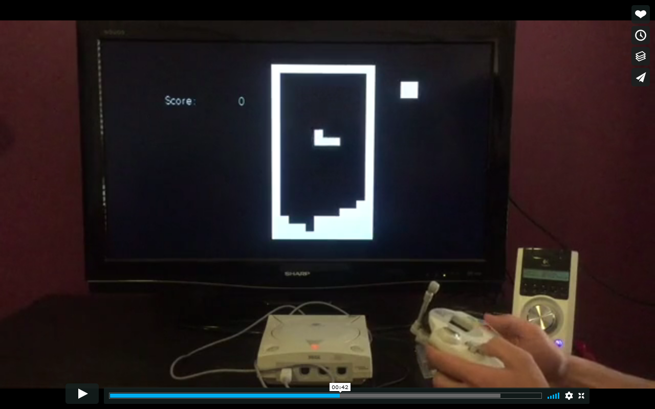 #mrbtris running on Sega Dreamcast