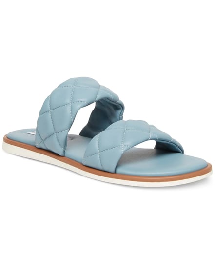 steve-madden-womens-blue-quilted-padded-orsa-round-toe-slip-on-slide-sandals-6-womens-1