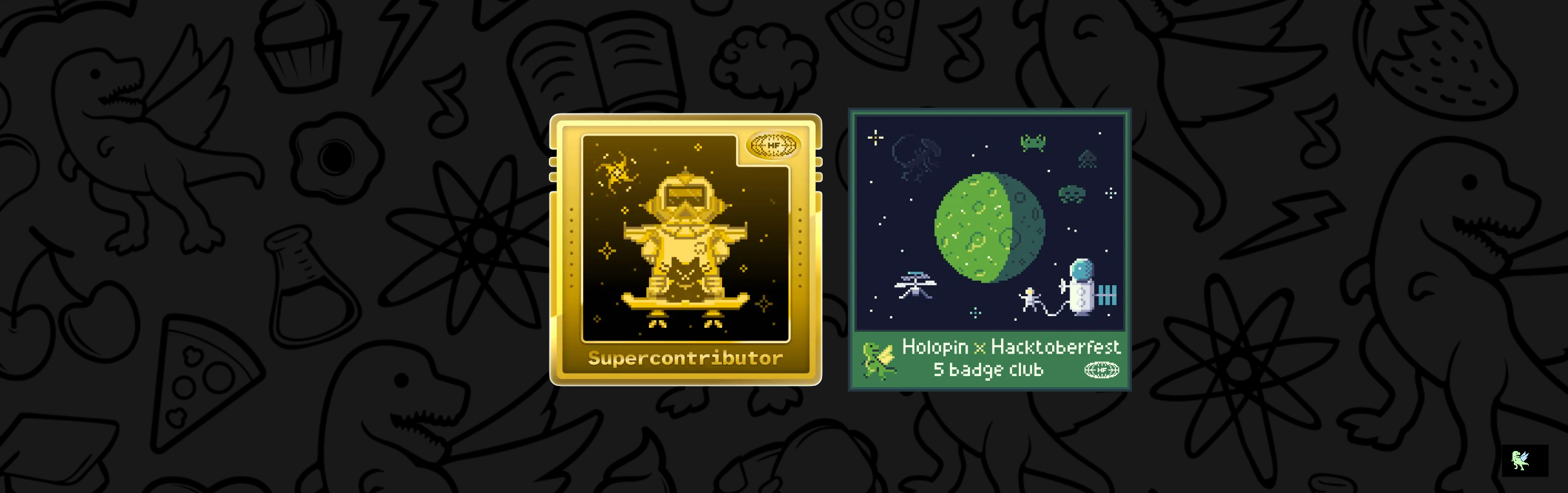 An image of @lukbrew25's Holopin badges, which is a link to view their full Holopin profile