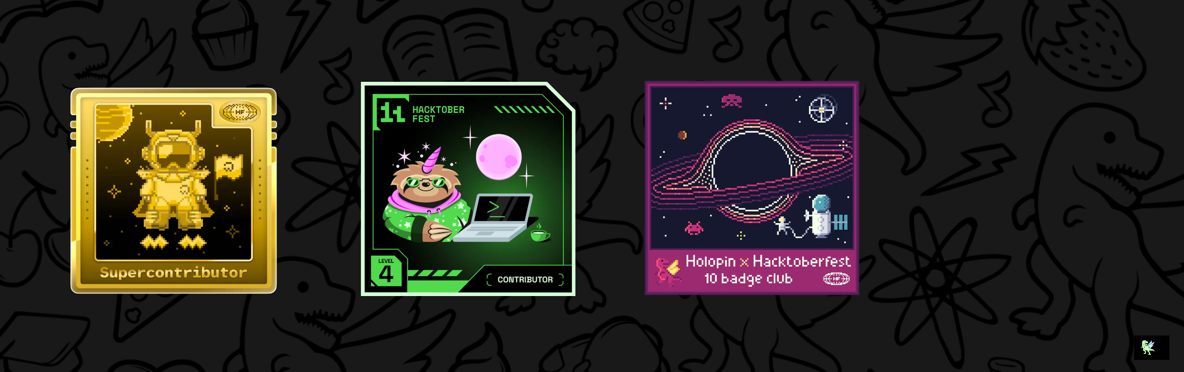 An image of @severinil8's Holopin badges, which is a link to view their full Holopin profile
