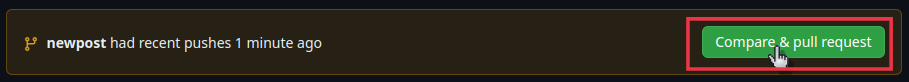 Compare & pull request
