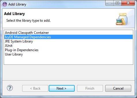 Add library wizard