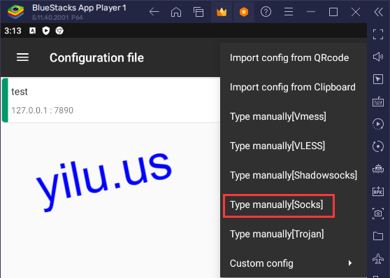 BlueStacks Change IP Proxy Settings