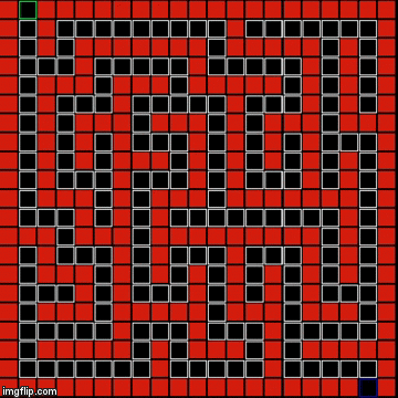 GitHub - dillanspencer/Maze-Visual: Maze solver using backtracking ...