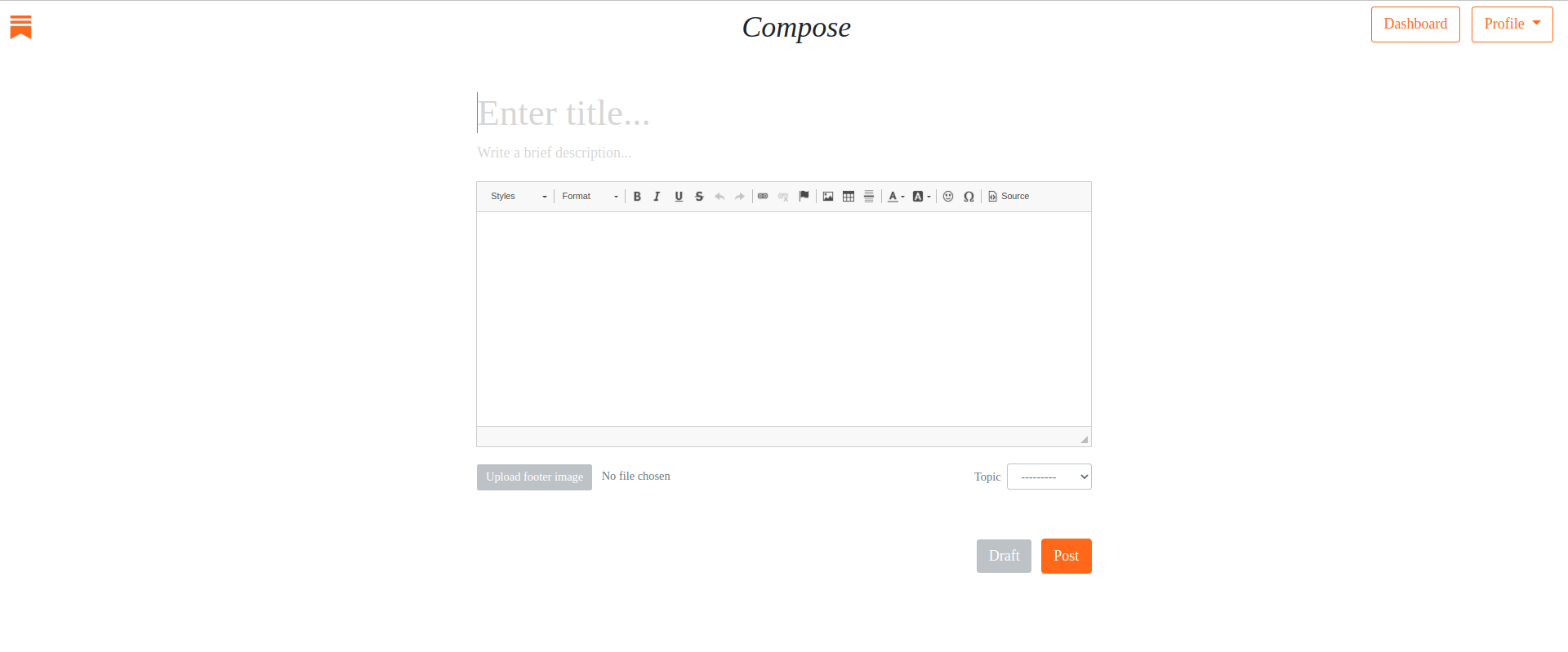 Compose an article view