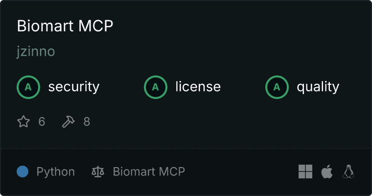 Biomart MCP server