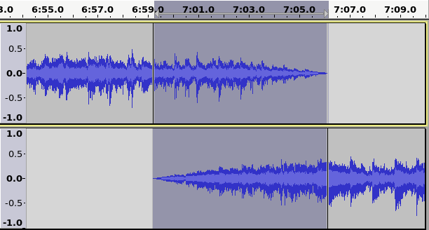 Variant of Vertical Mixing: Crossfade