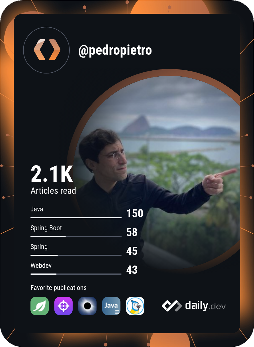 Pedro Pietroluongo's Dev Card