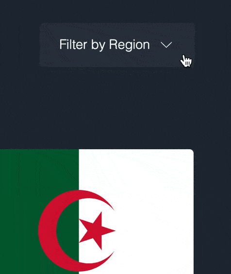 Filtering by region