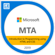 MTA: Introduction to Programming Using HTML and CSS - Certified 2019