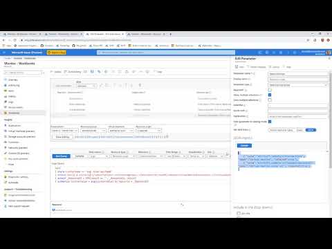 Making resource centric log queries in workbooks