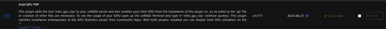 Intel GPU TOP Plugin