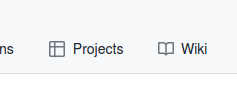 GitHub: Projects & Wiki tabs