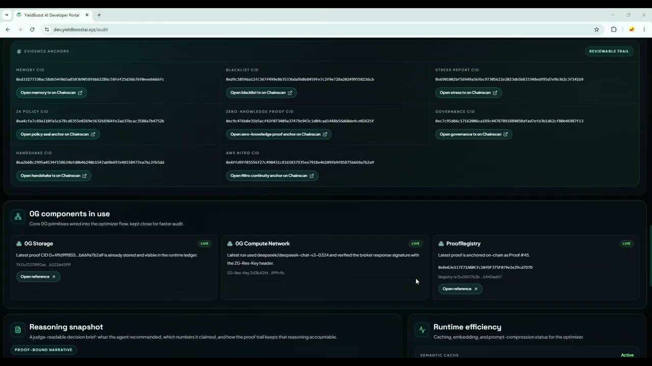 Watch the YieldBoost AI Protocol demo video on YouTube