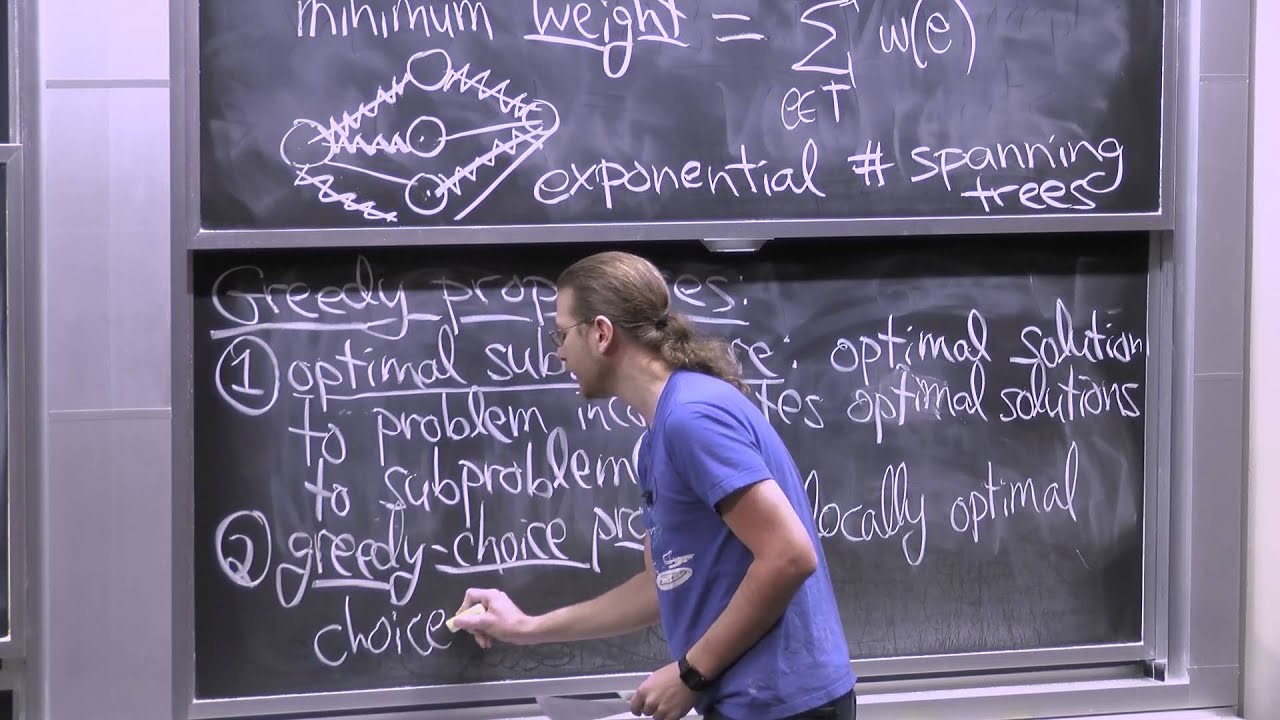 MIT 6.046J Lecture 12: Greedy Algorithms, Minimum Spanning Trees