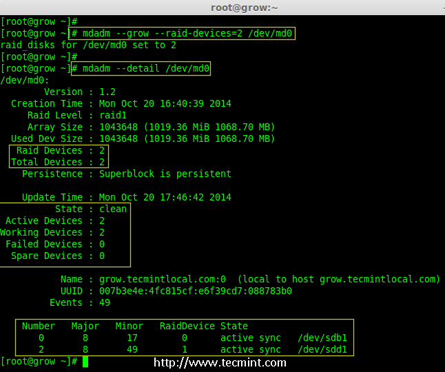 Grow Disks in Raid Array